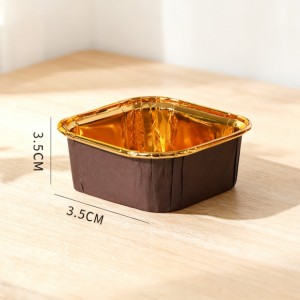 Square Foil Rimmed Cups