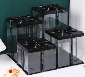 Square Transparent Cake Box