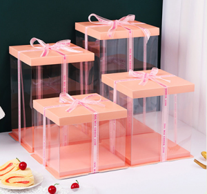 Square Transparent Cake Box