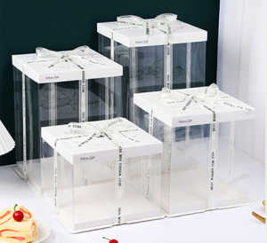 Square Transparent Cake Box