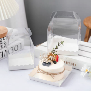 Transparent Cake Box With Handle