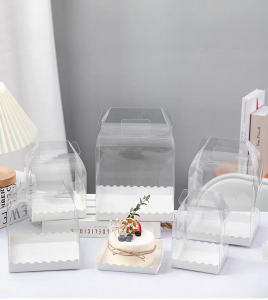 Transparent Cake Box With Handle