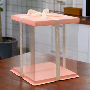 Professional Bakery Box Pink with Window | Sunshine
