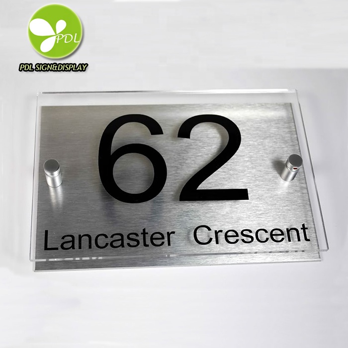 Drop Shipping Small Moq High quality Acrylic House Number Plate