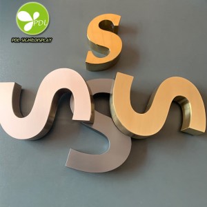 Stainless Steel 3d Signs Letter Advertising Metal Sign Aluminum Channel Letter for Shop Signs
