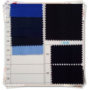 TC65/35 20*20 100*52 Tecido teñido para uniforme e roupa de traballo 250 g/m²