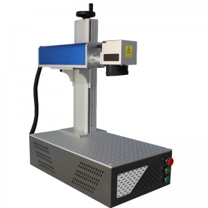 Small one-piece code machine metal stainless steel nameplate engraving machine, portable fiber laser marking machine