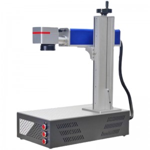 Small one-piece code machine metal stainless steel nameplate engraving machine, portable fiber laser marking machine