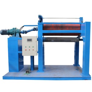 Two axis rubber roller rolling machine