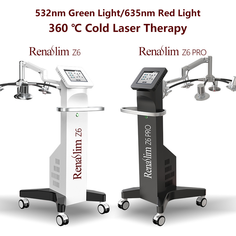 New Arrivals 6D Laser 532nm Green Color and 635nm Red Color Laser Fat Removal Slimming Machine Price Z6