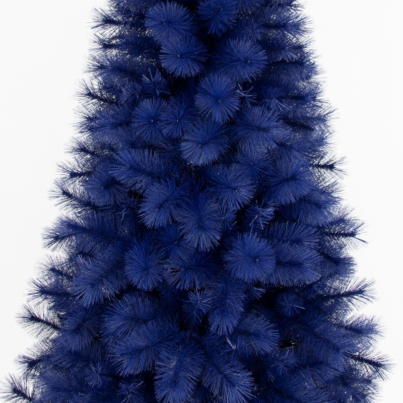 Artificial Christmas Tree, blue tree,6 ft Navy Fashion Tree,Needle Mixed Tips, Hinge,  Metal Base.#ACSZ-72J488GM