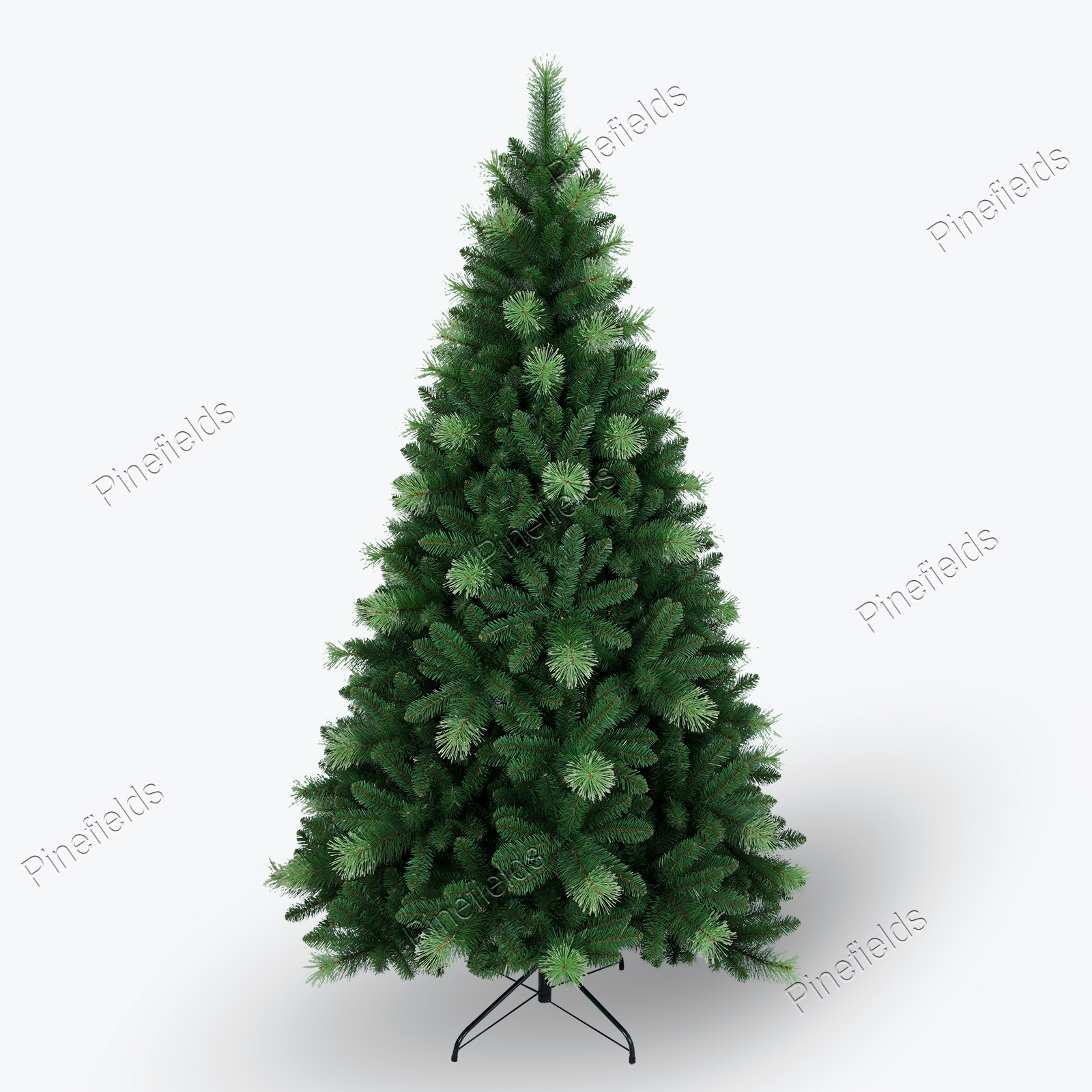 Artificial Christmas Tree, 7 ft Christmas Tree, Needle Mixed Tips,  Hinge,  Metal Base.#BGSZ-84J1066GM
