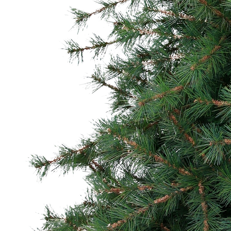 Artificial Christmas Tree, 7 ft Christmas Tree, Needle Mixed Tips,  Hinge,  Metal Base.#BK-84J1416GM