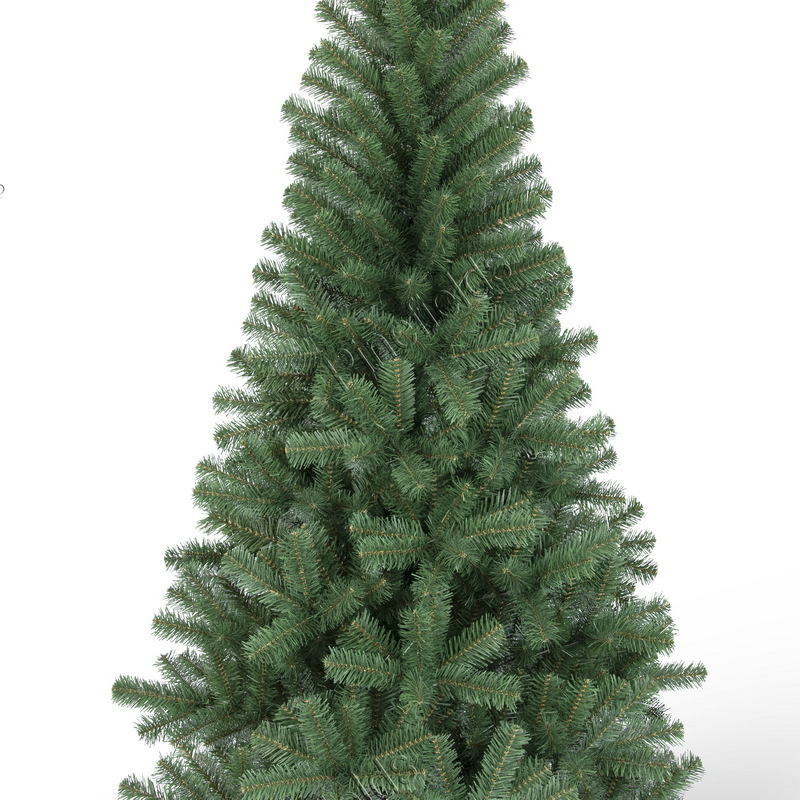 Artificial Christmas Tree, 6 ft Christmas Tree, PVC Tips,  Wrapped,  Plastic Base.#CBS-72B565G