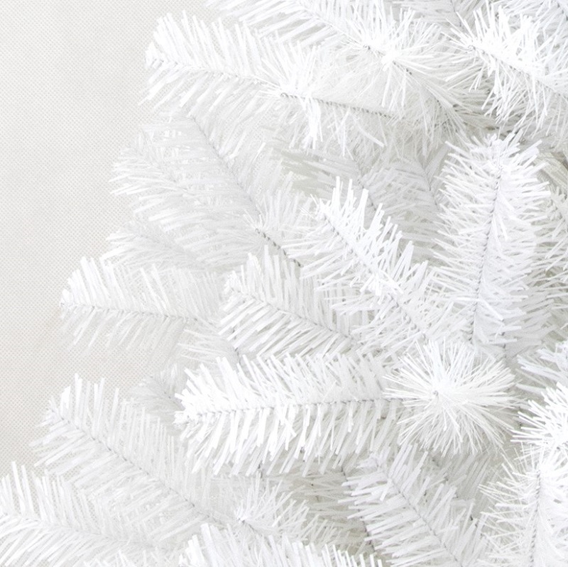 Artificial Christmas Tree, White Christmas Tree, 4 ft Christmas Tree, PVC Tips,  Wrapped,  Plastic Base.#CCPV-49B234W