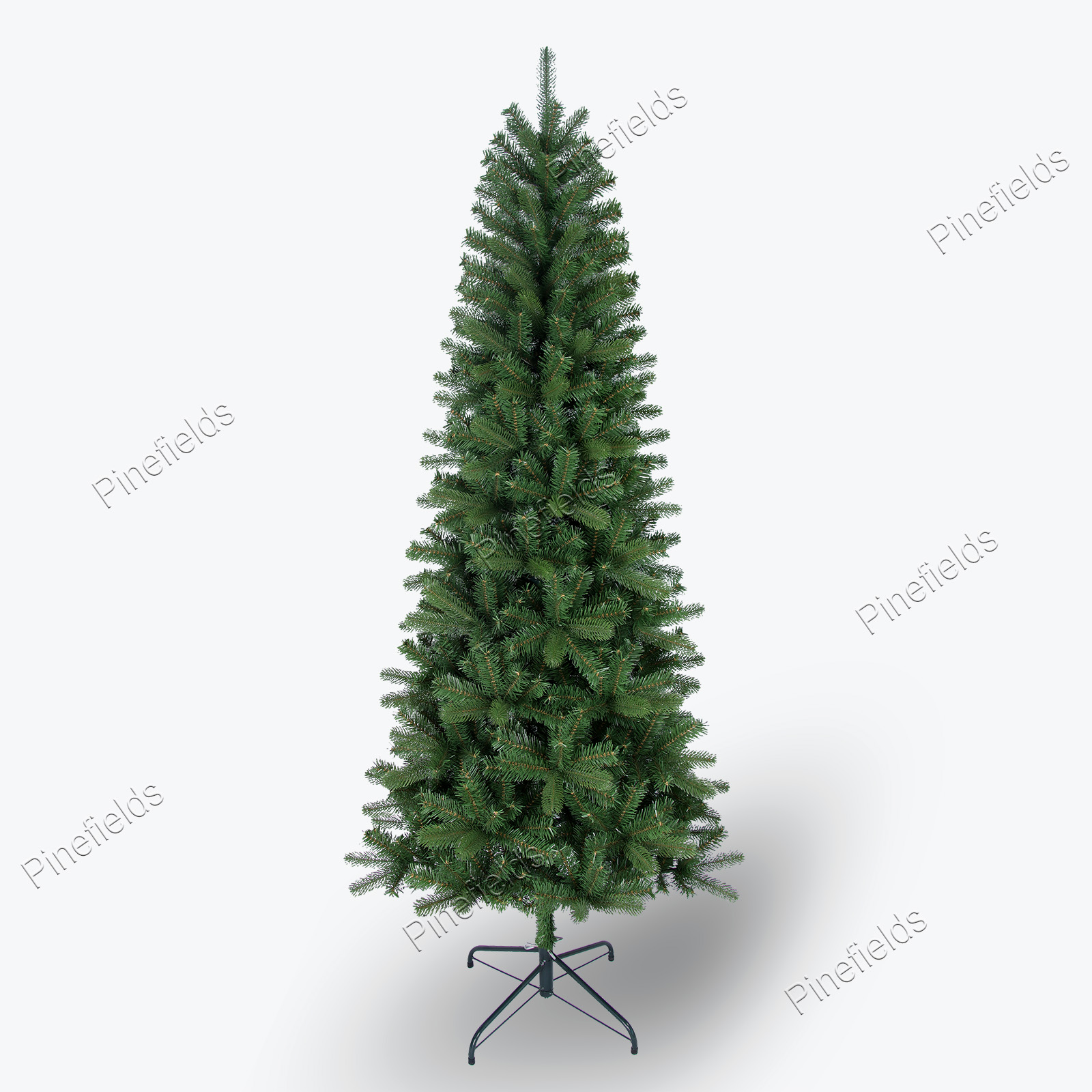 Artificial Christmas Tree, Slim Christmas Tree, 7 ft Christmas Tree, PE Mixed Tips,  Hinge,  Metal Base.#DV-84J788GM