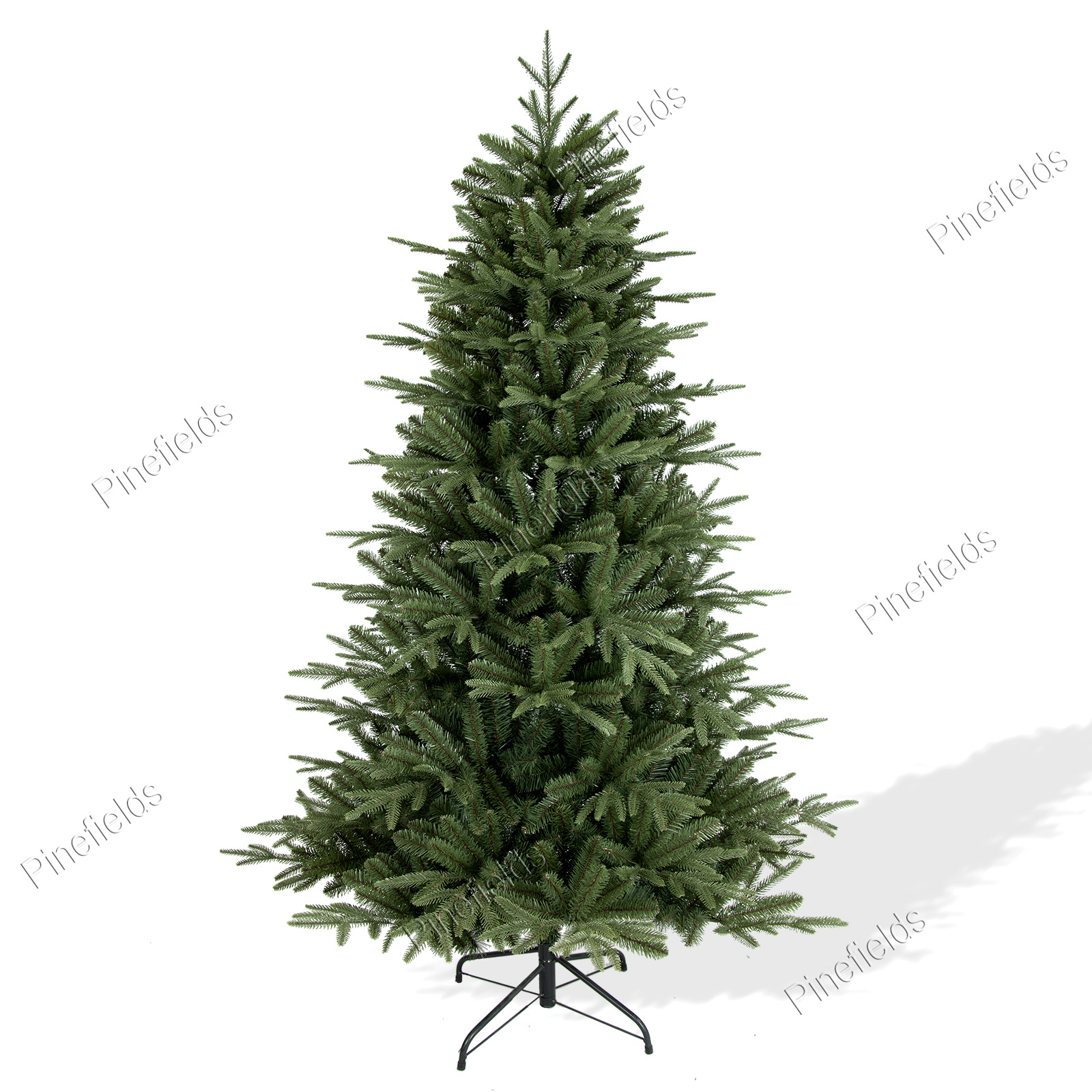 Artificial Christmas Tree, 6 ft Christmas Tree, PE Mixed Tips,  Hinge,  Metal Base.#EPE-72J1493GM