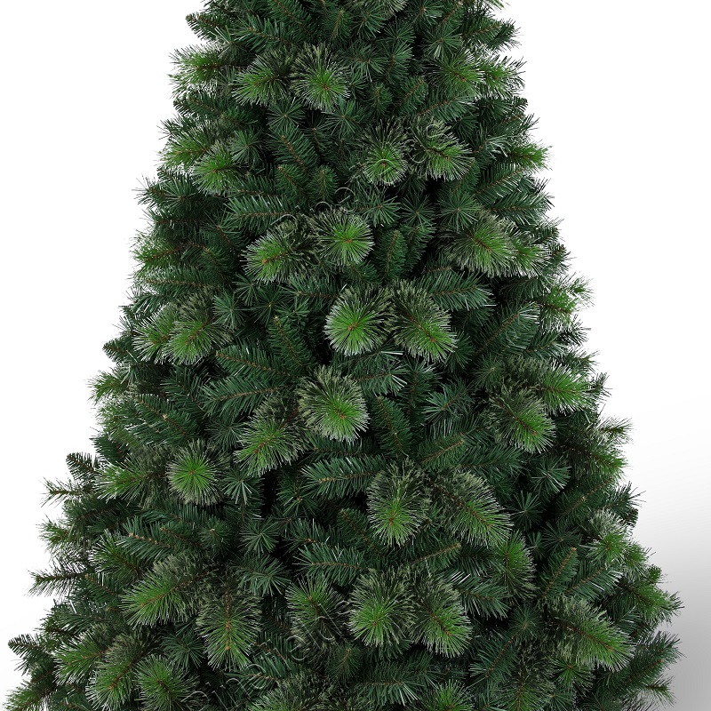 Artificial Christmas Tree, 7 ft Christmas Tree, Needle Mixed Tips,  Hinge,  Metal Base.#GMSZ-84J1113GM-ZB