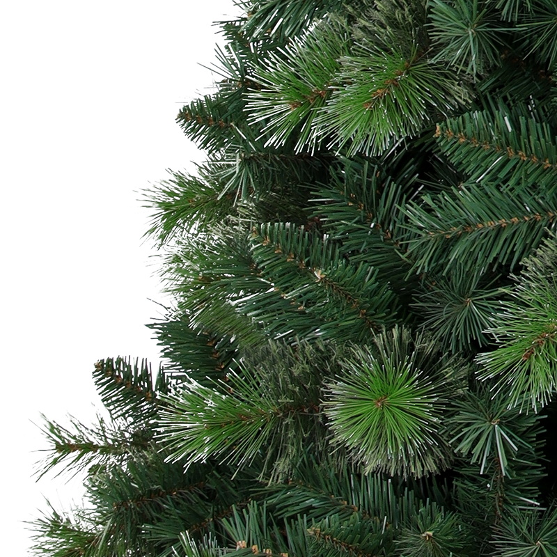 Artificial Christmas Tree, 7 ft Christmas Tree, Needle Mixed Tips,  Hinge,  Metal Base.#GMSZ-84J1113GM-ZB