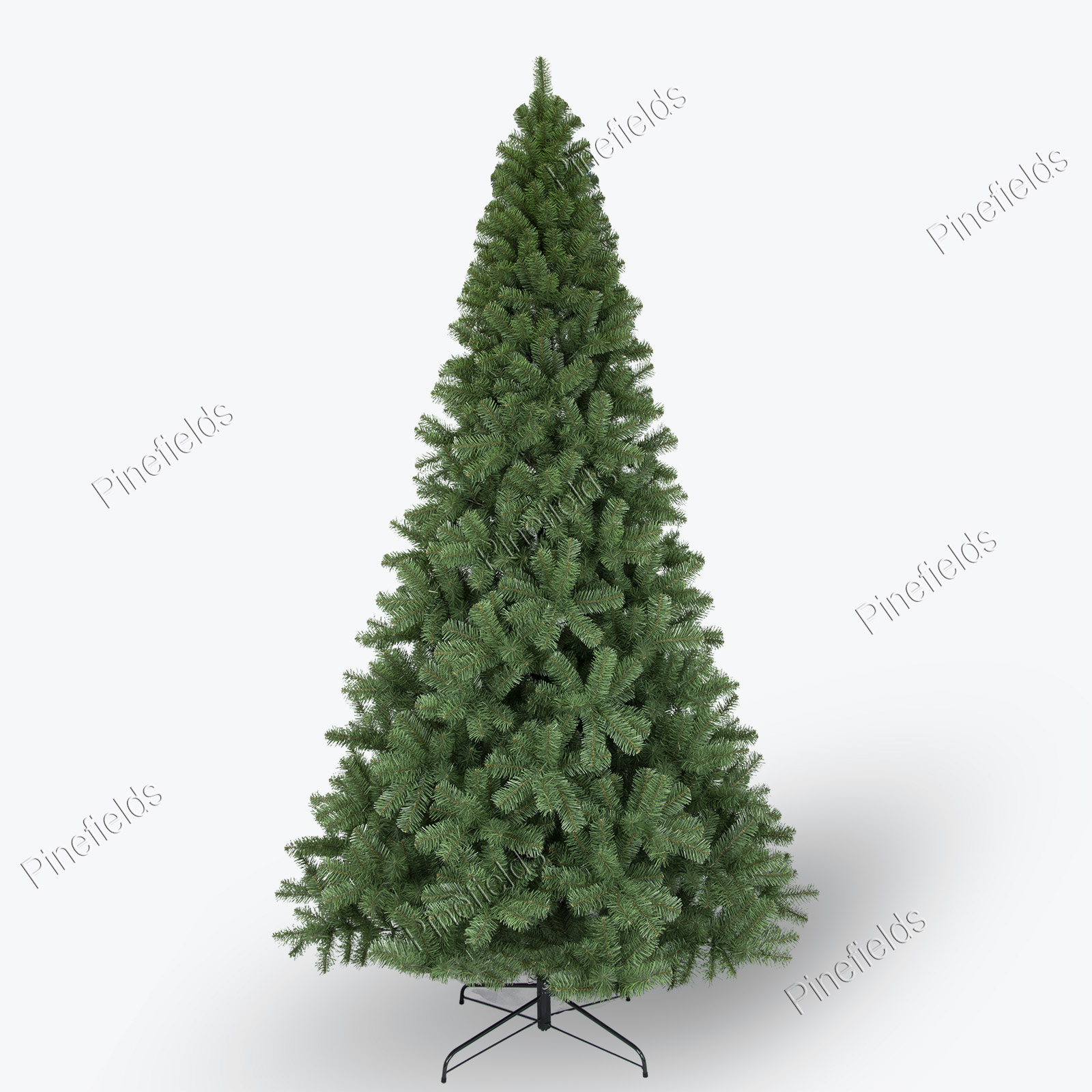 Artificial Christmas Tree, 9.5 ft Christmas Tree, PVC Tips,  Hinge,  Metal Base.#GPPV-118J1843GM