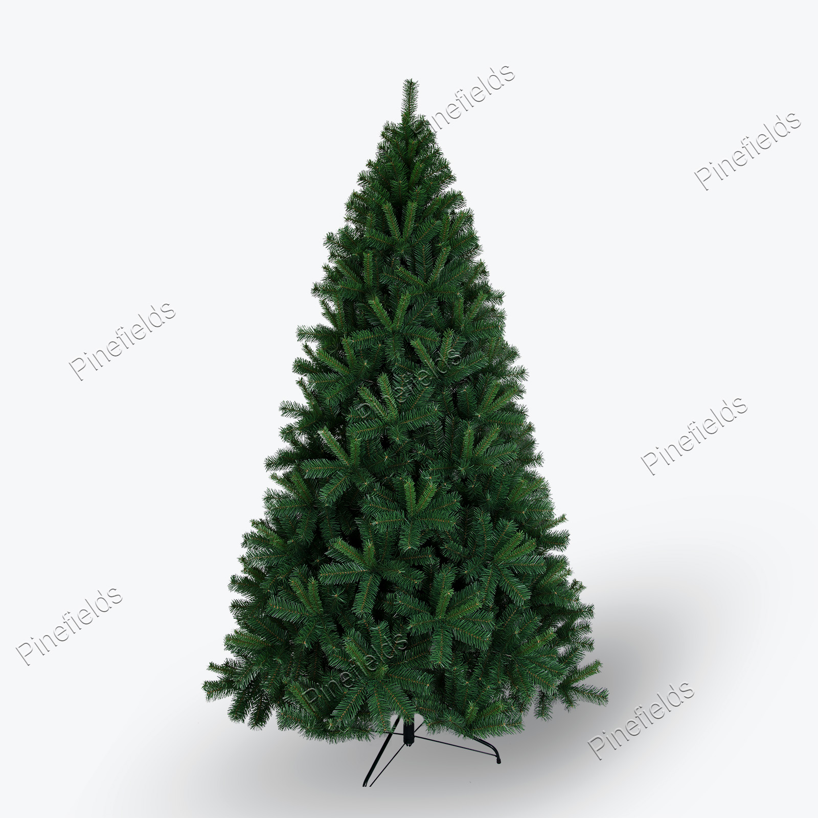 Artificial Christmas Tree, 8 ft Christmas Tree, PVC Tips,  Hinge,  Metal Base.#HBPV-96J1342GM