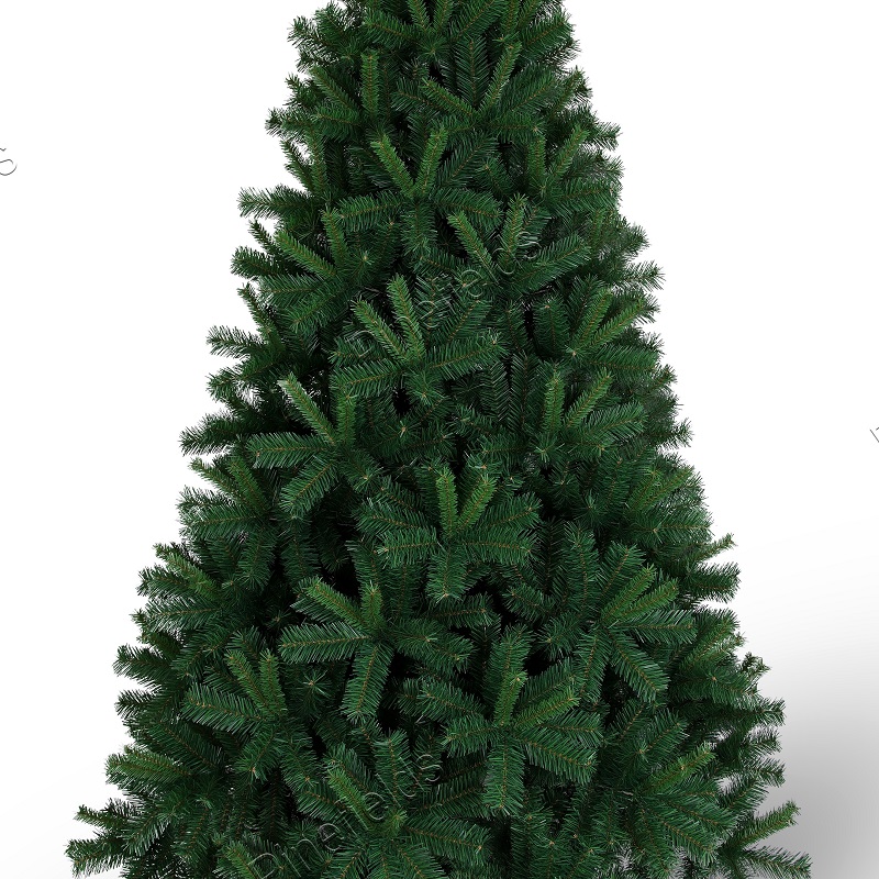 Artificial Christmas Tree, 8 ft Christmas Tree, PVC Tips,  Hinge,  Metal Base.#HBPV-96J1342GM