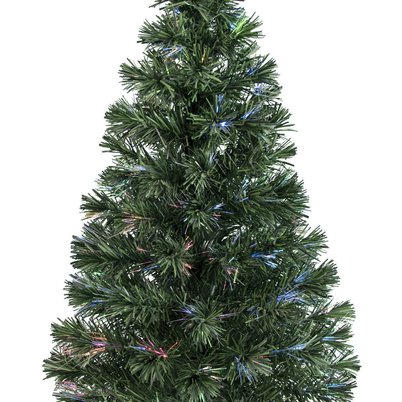 Artificial Christmas Tree, Pre-Lit Optical Fiber Tree, Prelit Christma Tree, PVC Tips,  Wrapped,  Plastic Base.#HT1896136