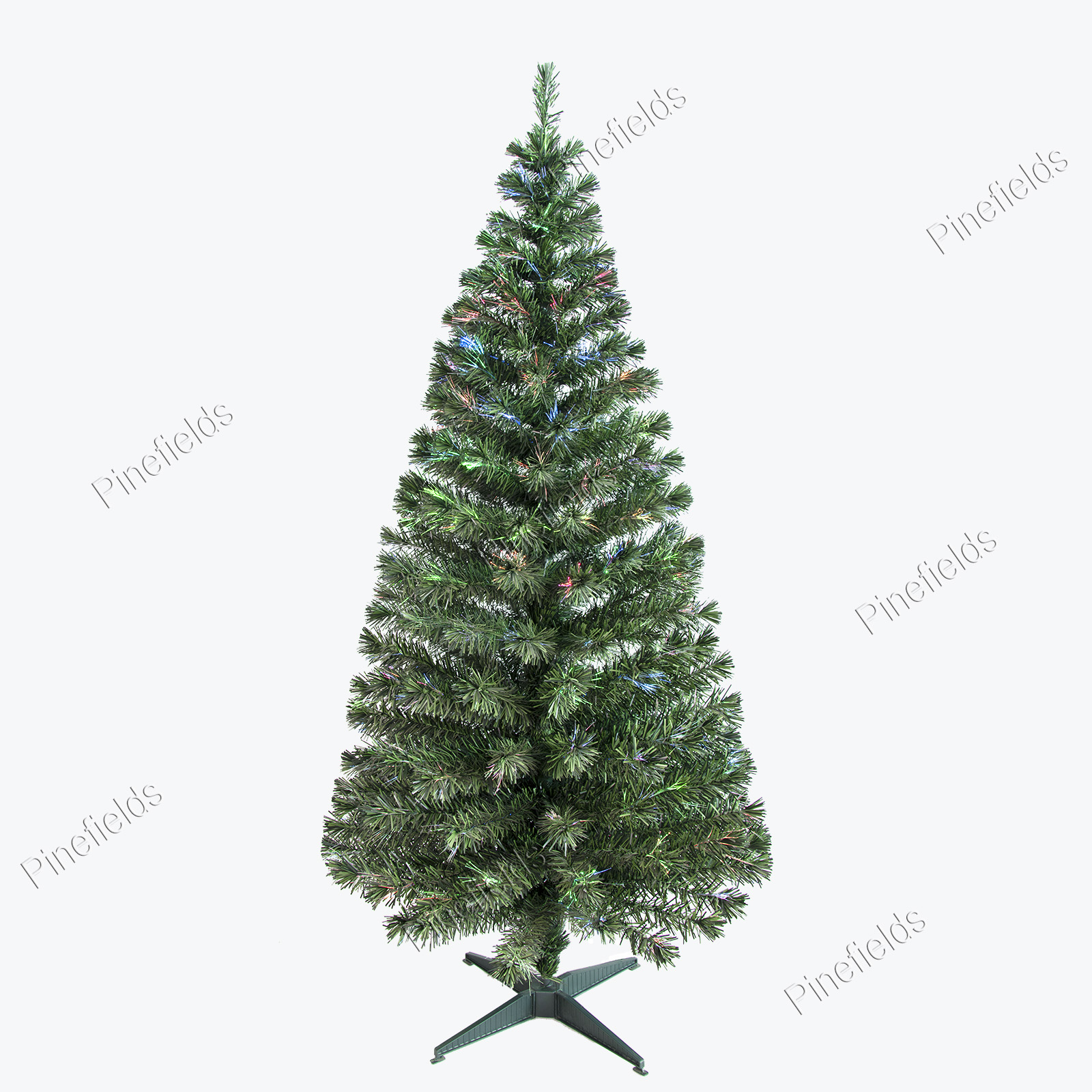 Artificial Christmas Tree, Pre-Lit Optical Fiber Tree, Prelit Christma Tree, PVC Tips,  Wrapped,  Plastic Base.#HT1896460