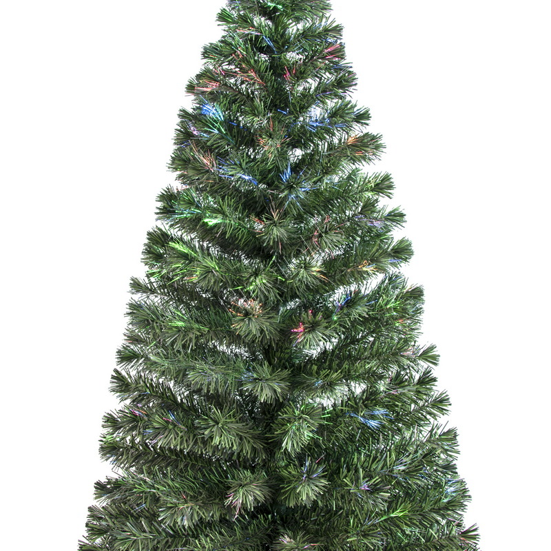 Artificial Christmas Tree, Pre-Lit Optical Fiber Tree, Prelit Christma Tree, PVC Tips,  Wrapped,  Plastic Base.#HT1896460