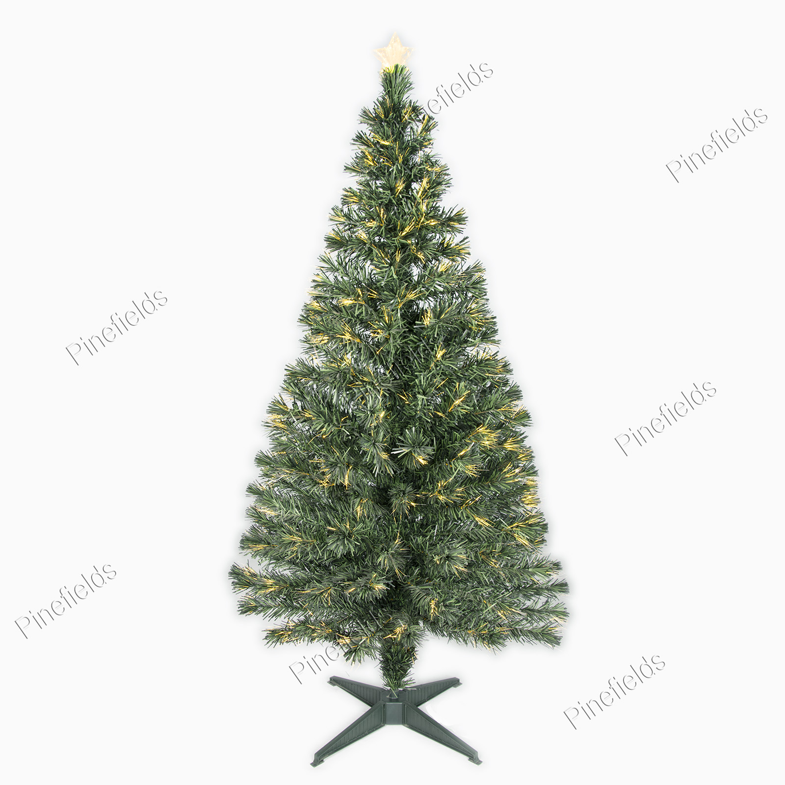 Artificial Christmas Tree, Pre-Lit Optical Fiber Tree, Prelit Christma Tree, PVC Tips,  Wrapped,  Plastic Base.#HT1996250
