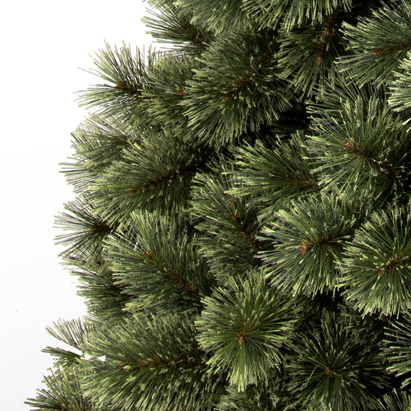 Artificial Christmas Tree, 7 ft Christmas Tree, Needle Mixed Tips,  Hinge,  Metal Base.#ICSZ-84J1031GM