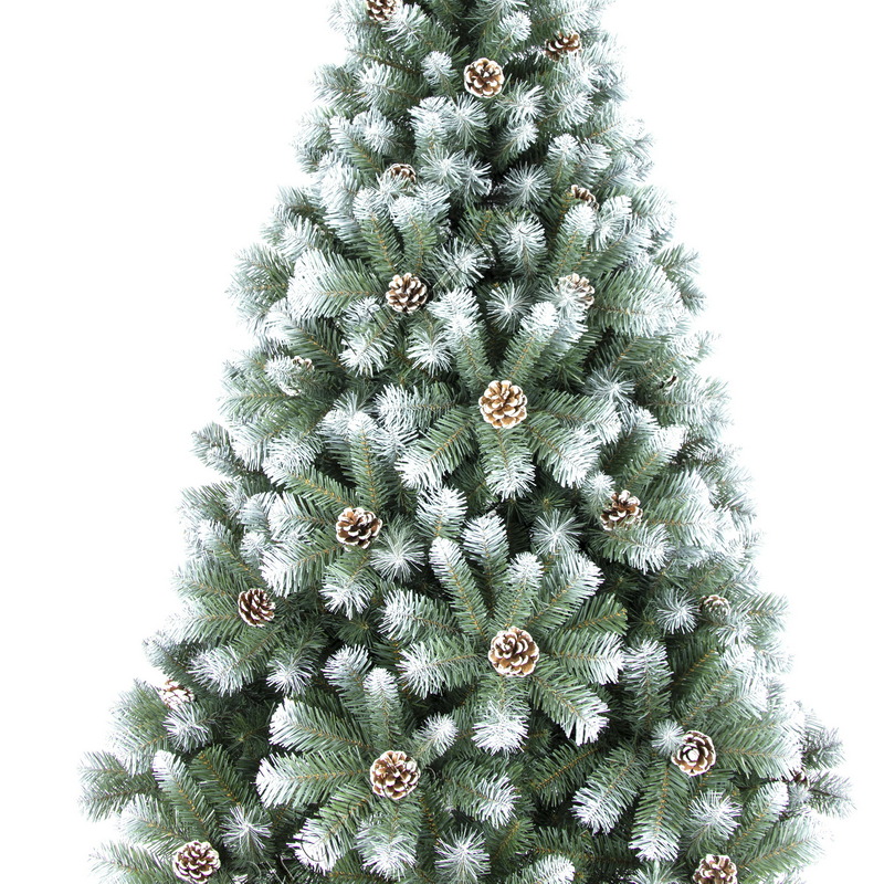 Artificial Christmas Tree, Seasonal Holiday Decoration Tree, 6 ft Christmas Tree, PVC Tips,  Hinge,  Metal Base.#IEPV-72J810GM