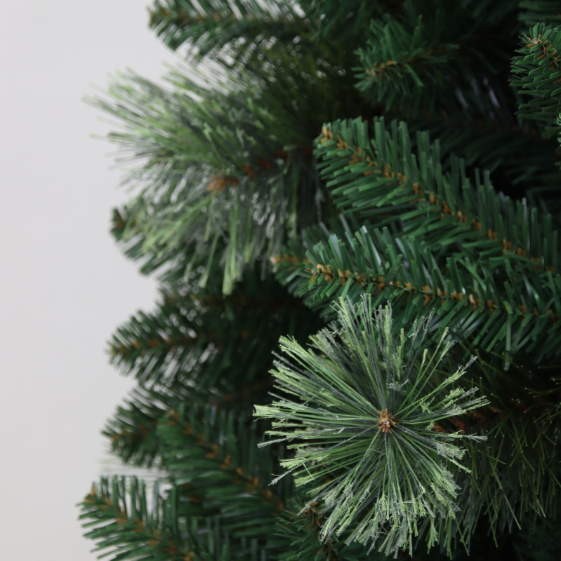 Artificial Christmas Tree, 7ft Christmas Tree, Needle Mixed Tips,  Hinge,  Metal Base.#KPAX-84J1254GM