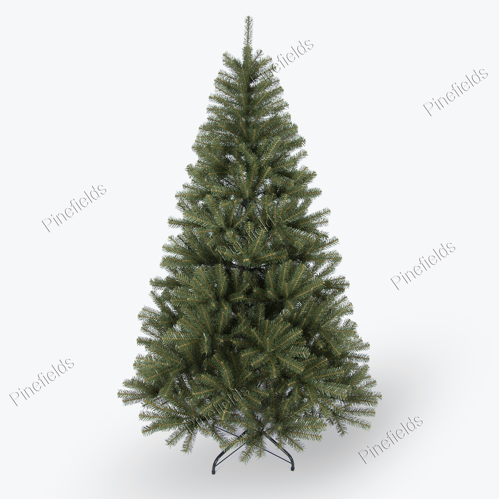 Artificial Christmas Tree, 6 ft Christmas Tree, PVC Tips,  Hinge,  Metal Base.#LTPV-72J1033GM