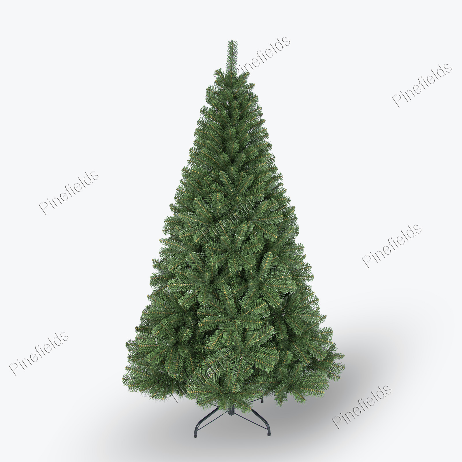 Artificial Christmas Tree, 6 ft Christmas Tree, PVC Tips,  Hinge,  Metal Base.#LVPV-72J810GM