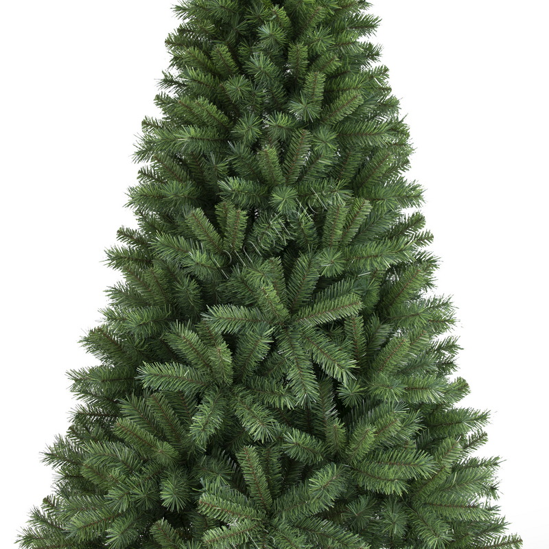 Artificial Christmas Tree, 7 ft Christmas Tree, PVC Tips,  Hinge,  Metal Base.#MDPV-84J928GM