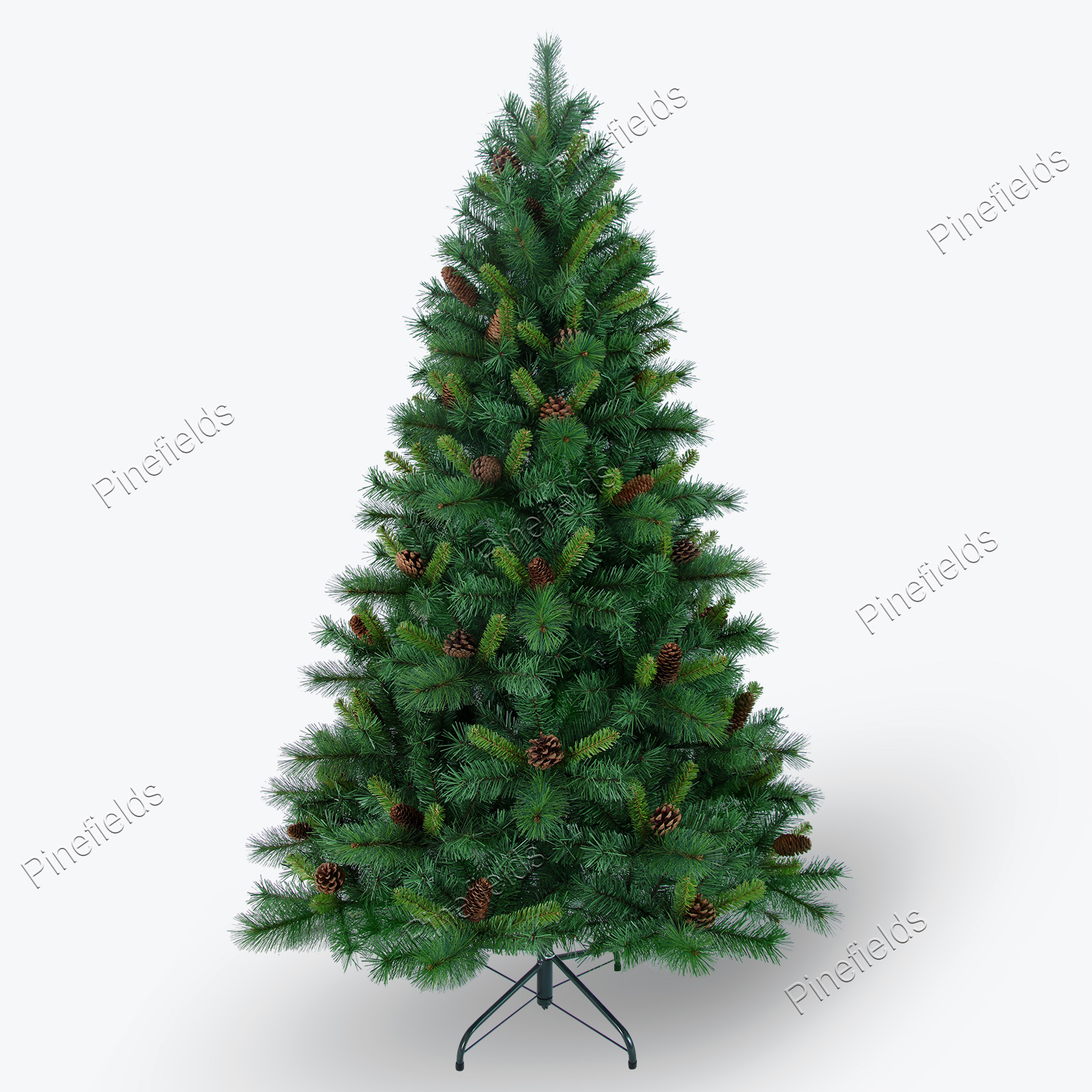 Artificial Christmas Tree, Seasonal Holiday Decoration Tree, 6 ft Christmas Tree, Needle Mixed Tips,  Hinge,  Metal Base.#MP-72J733GM-CB