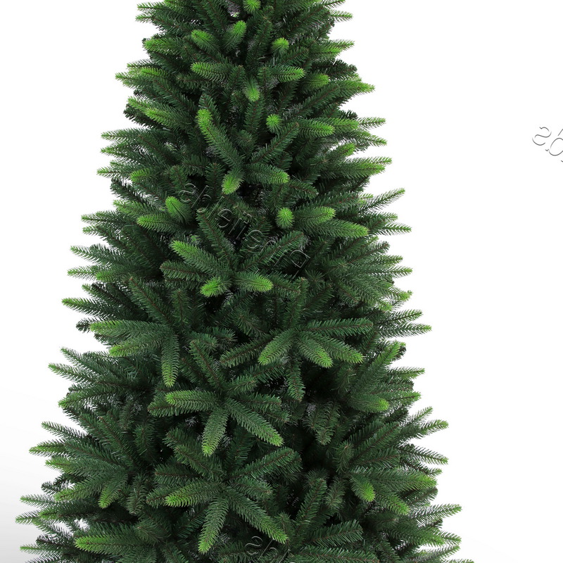 Artificial Christmas Tree, 7 ft Christmas Tree, PE Mixed Tips,  Hinge,  Metal Base.#MPE-84J1038GM