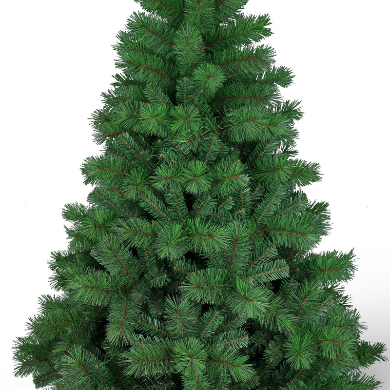 Artificial Christmas Tree, 6 ft Christmas Tree, Needle Mixed Tips,  Hooked,  Metal Base.#ND-72Z469GM