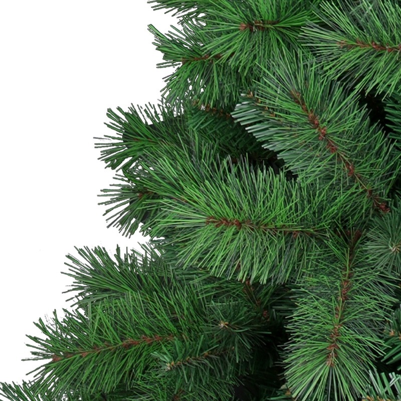 Artificial Christmas Tree, 6 ft Christmas Tree, Needle Mixed Tips,  Hooked,  Metal Base.#ND-72Z469GM