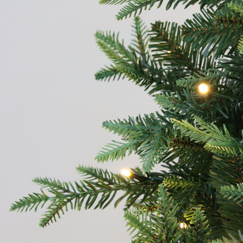 Artificial Christmas Tree, 7 ft Christmas Tree, PE Mixed Tips,  Hinge,  Metal Base.#NPE-84J3458GM