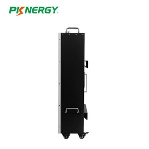 PKNERGY 48V 100Ah 5Kwh fali LiFePO4 akkumulátor görgővel