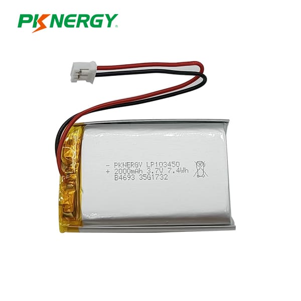 Pacco batteria ai polimeri di litio PKNERGY LP103450 2000mAh 3,7V