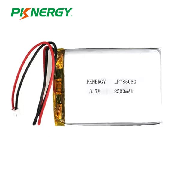 Bateria de polímero de lítio PKNERGY 3,7v 2500mAh LP785060
