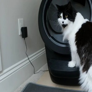 Solution d'alimentation par batterie pour produits pour animaux de compagnie intelligents, porte automatique pour animaux de compagnie/bac à litière intelligent pour chat