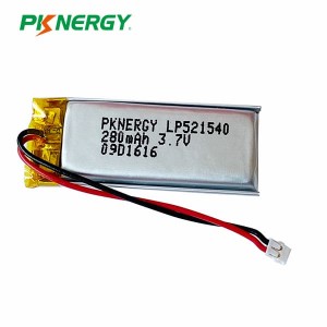PKNERGY LP521540 280mAh 3.7V 리튬 폴리머 배터리