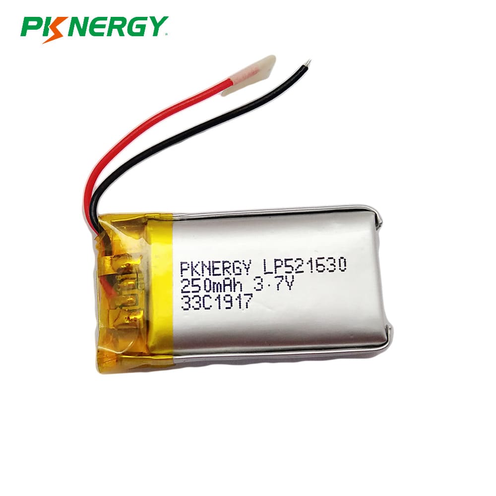 PKNERGY LP521630 250mAh 1S1P Li-polymeer batterij