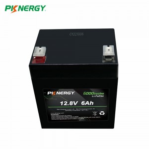 PKNERGY 12,8 V 6 Ah LiFePO4 remplaçant la batterie au plomb