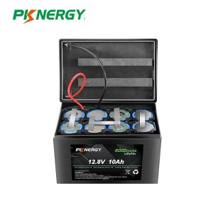PKNERGY 12V 10Ah 6000 Times Cycles LiFePo4 Battery Solar Power Battery