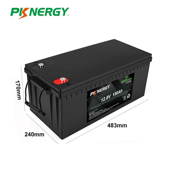Batería PKNERGY 12V 150Ah LiFePo4 para almacenamiento de energía en el hogar